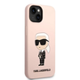 Husa Karl Lagerfeld roz (KLHCP14SSNIKBCP) pentru dispozitivul Apple iPhone 14 (127462)
