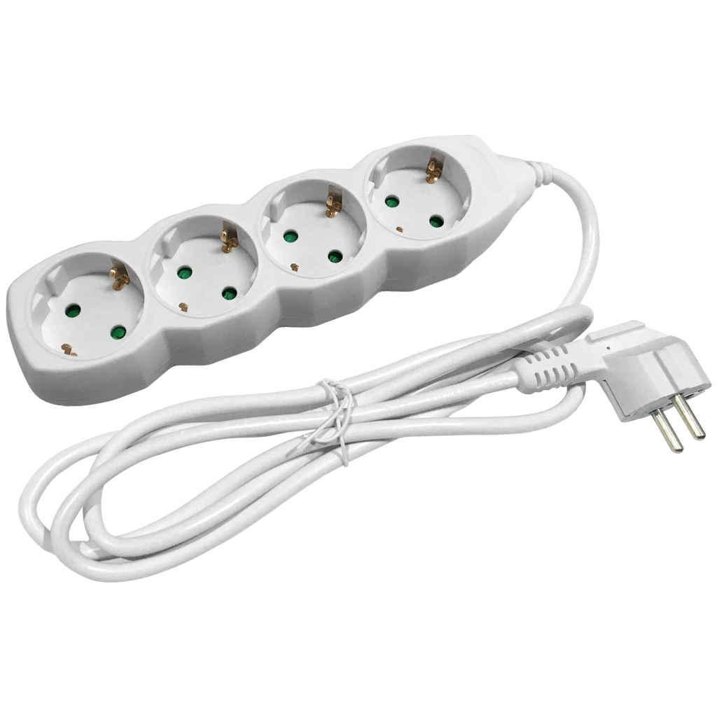 Entac elosztó 4 foglalat, 3m kábel (ESE1.5G4-3) (ESE1.5G4-3)