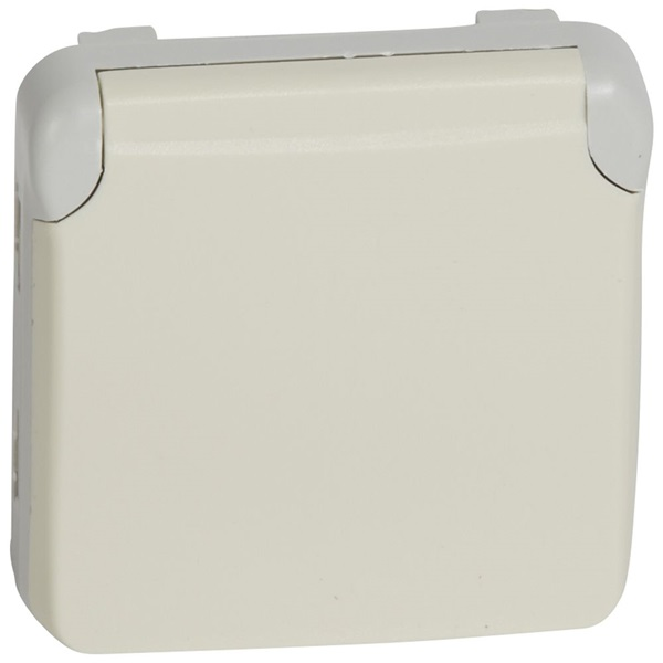 Legrand 069639 Plexo 55 csapófedéllel csavaros fehér 2P+F aljzat (069639)