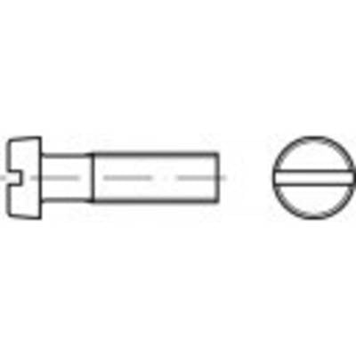 TOOLCRAFT TO-5381184 hengeres fejű csavar M3,5 50 mm egyeneshornyú DIN 84 galvanikusan cinkezett acél 200 db (TO-5381184)