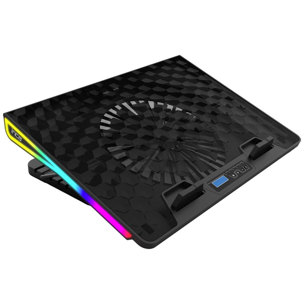 INCA 18" Notebook állvány hűtő funkcióval fekete (INC-608GMS)