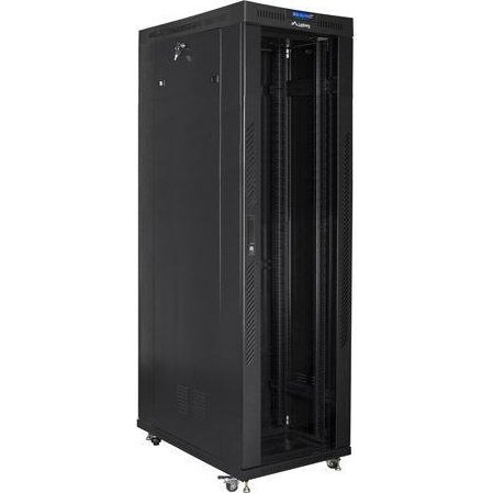 42U / 600x1200 mm stojaca sklenená skriňa RACK 19 LANBERG V2 s termostatom