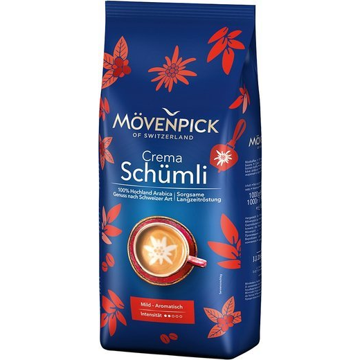 Kávé, pörkölt, szemes, 1000 g, MÖVENPICK "Schümli" ( )