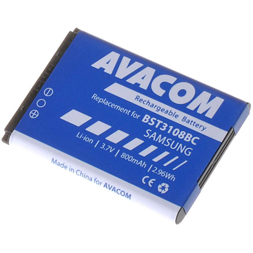 AVACOM akkumulátor Samsung X200, E250 készülékekhez, Li-ion, 3,7 V, 800 mAh (GSSA-E900-S800A)