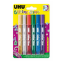 UHU Glitter Glue 6 x 10 ml Original
