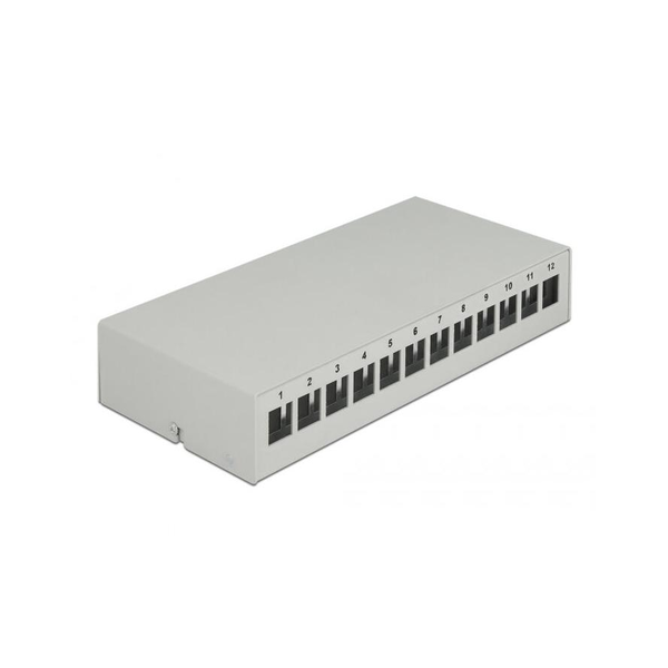 Keystone 12-portový organizér, sivý Delock 43414