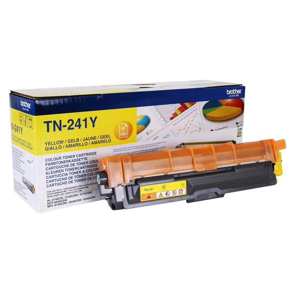 Brother TN-241Y tonerpatron 1 stk Original Gul