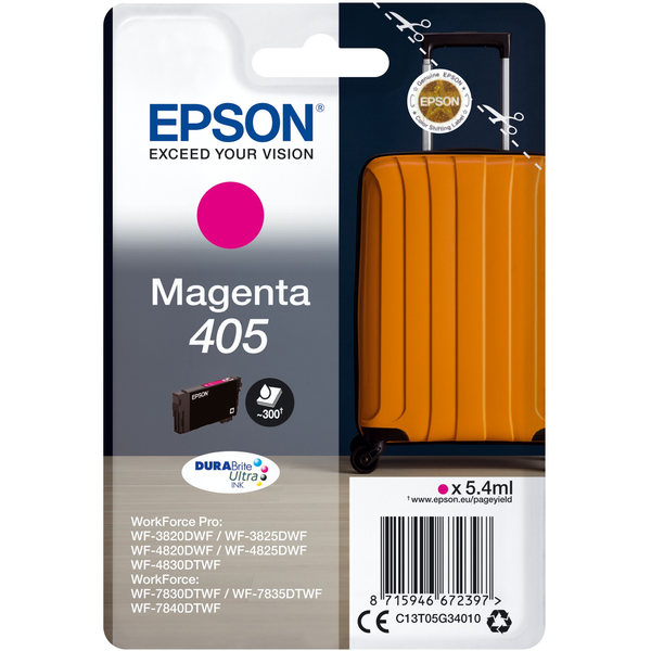 Epson 405 DURABrite Ultra Ink cartouche d'encre 1 pièce(s) Original Rendement standard
