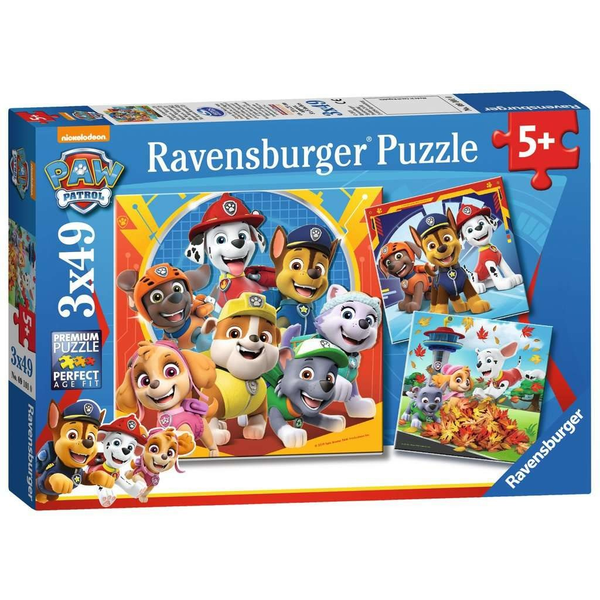 Puzzle Ravensburger Tlapková patrola 147 dílků Puzzle pro děti 3x49
