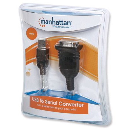 Manhattan 205146 Serien-Kabel Grau USB A Serial/COM/RS232/DB9