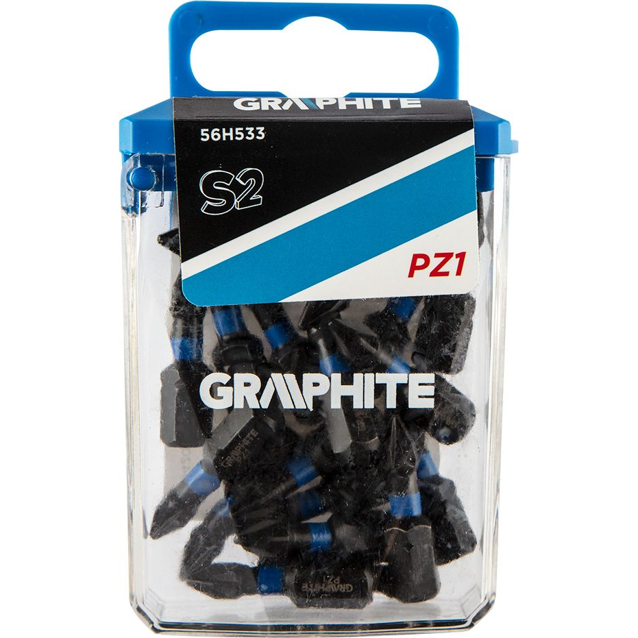 GRAPHITE 56H533 Torziós Ütvecsavarozó Bit PZ1X25mm, 20db (56H533)