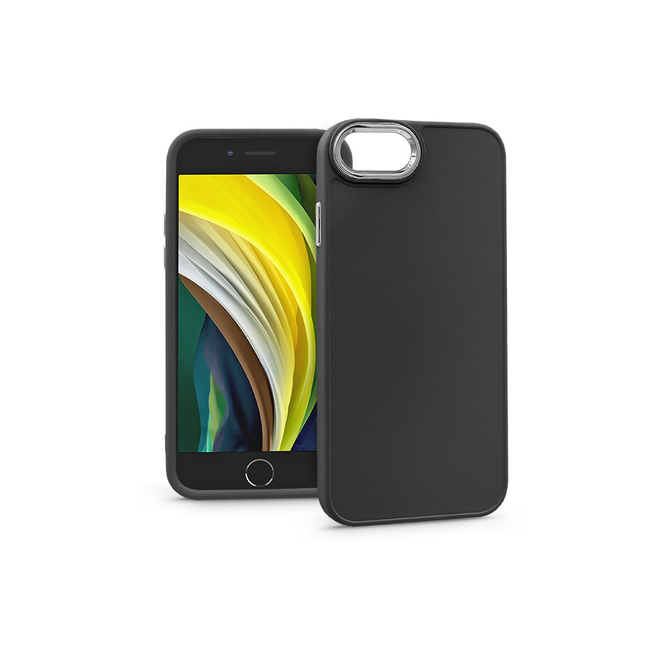 Apple iPhone 7/iPhone 8/SE 2020/SE 2022 szilikon hátlap - Frame - fekete (PT-6710)