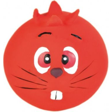 Trixie Labda Állatarcokkal Kutyáknak Latex 6 cm - Narancs (TX-3504)