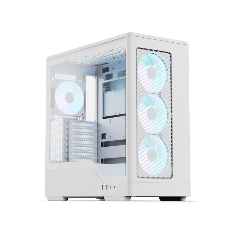 Számítógépház Aerocool D520A 4x FP3-120 ARGB PWM, Fehér (D520A-WT-v1)