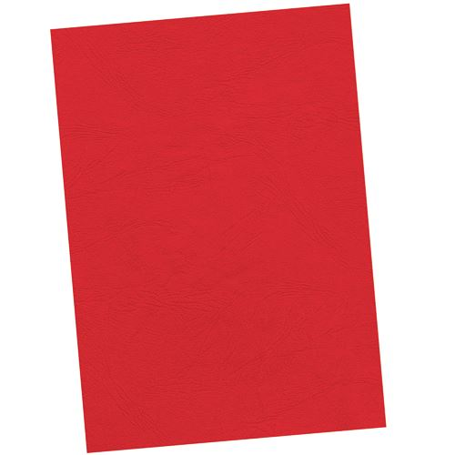 Fellowes Delta matt hátlap spirálozáshoz, piros, A4, 25db (5373702) (Fellowes5373702)