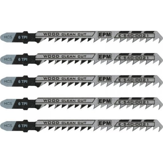  EPM BRZESZCZOT DO WYRZYNARKI 100MM 6TPI DREWNO T101D 5 SZTUK
