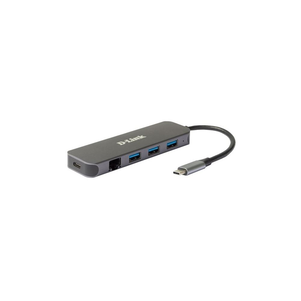 D-Link DUB-2334 dokkoló állomás és port replikátor Vezetékes USB C-típus Szürke