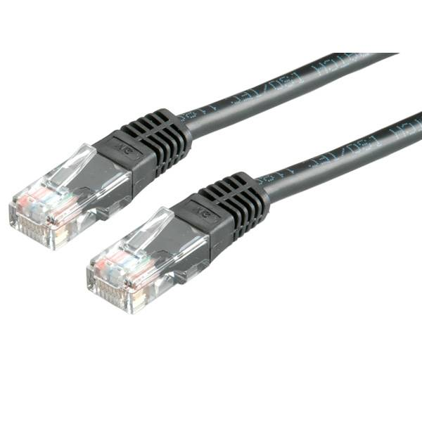 ROLINE Patchkabel Kat.5e Class D UTP schwarz 2m