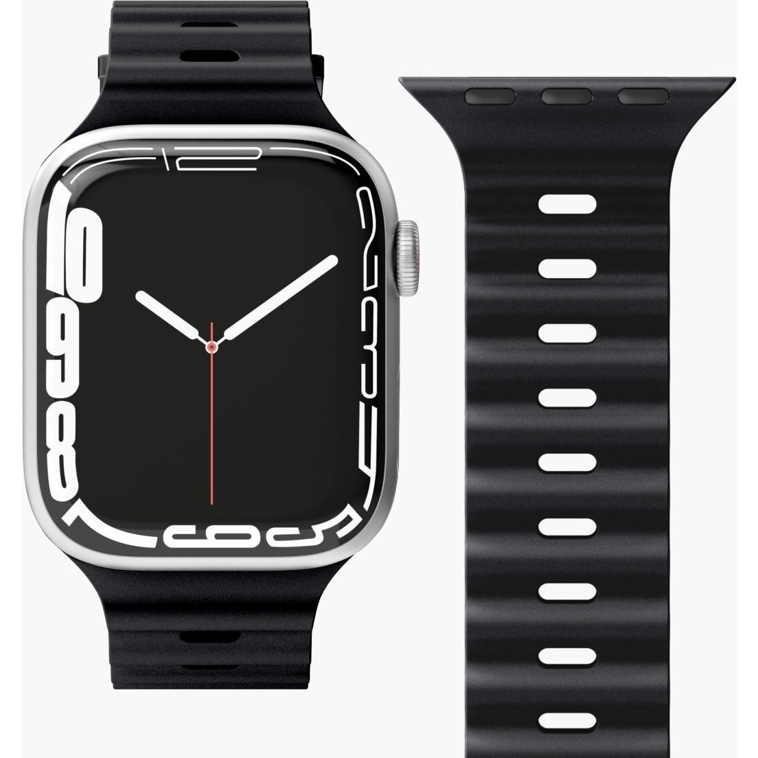 Vonmählen Wave Band Szilikon Szíj Apple Watch 38/40/41mm Fekete (AWS00078)
