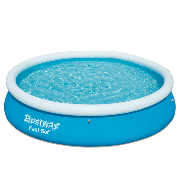 Bestway Fast Set 57273 Aufstellpool Aufblasbarer Pool Rund 5377 l Blau