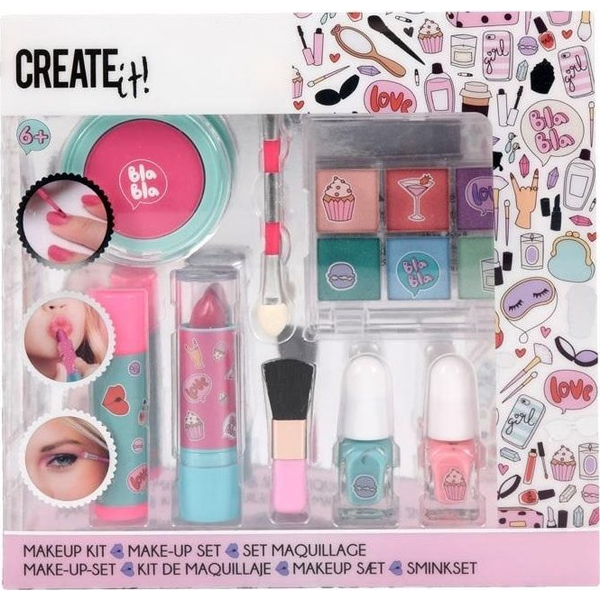 Create It! Make-Up Szett - Pink/Türkíz 