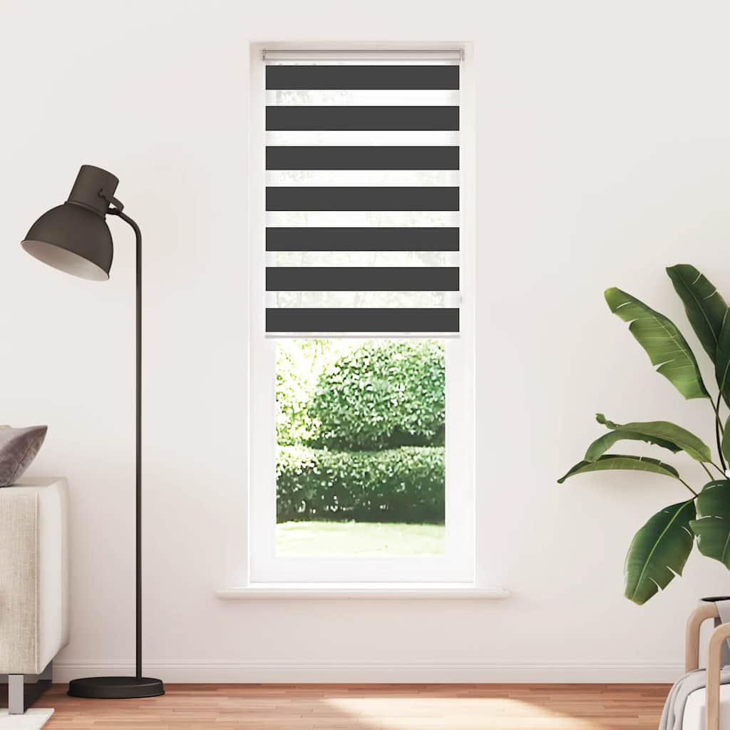 zebrafüggönnyel fekete szövetszélesség 70,9 cm poliészter (4014282)