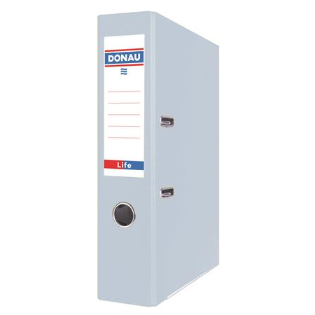 DONAU Iratrendező, 75 mm, A4, PP/karton, élvédő sínnel,  "Life" pasztell kék (D3966PK)