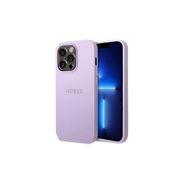 Guess GUHCP14XPSASBPU iPhone 14 Pro Max készülékhez 6,7" Saffiano Strap lila