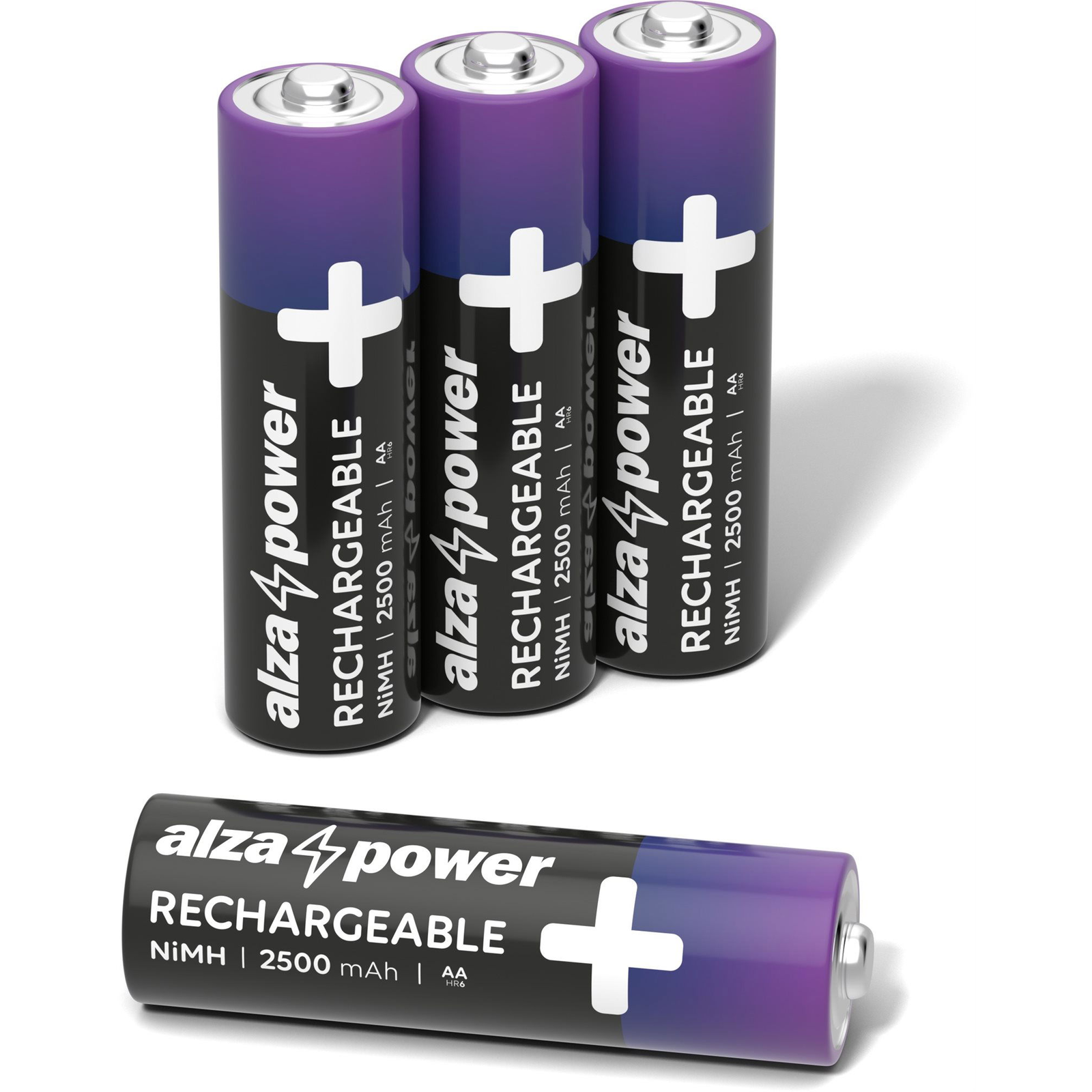AlzaPower Rechargeable HR6 (AA) 2500 mAh 4db öko dobozban (APW-BRAA4BXV2)