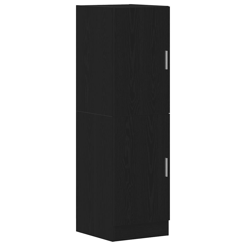 fekete szerelt fa konyhaszekrény 38 x 41,5 x 131,5 cm (860113)