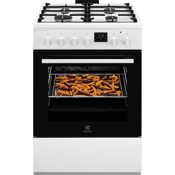 Gáz-elektromos tűzhely Electrolux LKK660220W, 60 cm Fehér