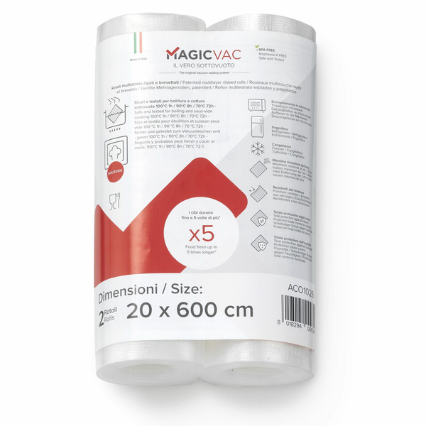 MagicVac ACO1026 Címkézett Vákuum csomagoló fólia (6 m/tekercs)