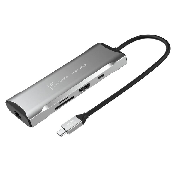 j5create JCD393 Ledningsført USB 3.2 Gen 1 (3.1 Gen 1) Type-C Grå