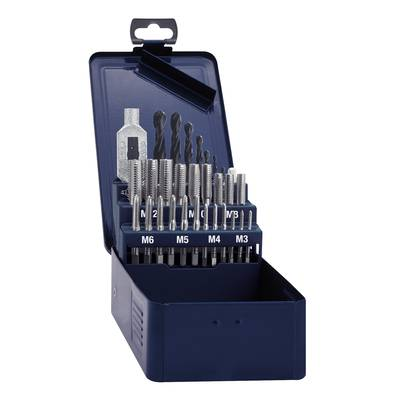 Eventus by Exact (10703) Kézi menetfúró készlet 15 részes Metrikus Jobb vágó DIN 352 HSS 1 készlet (10703)