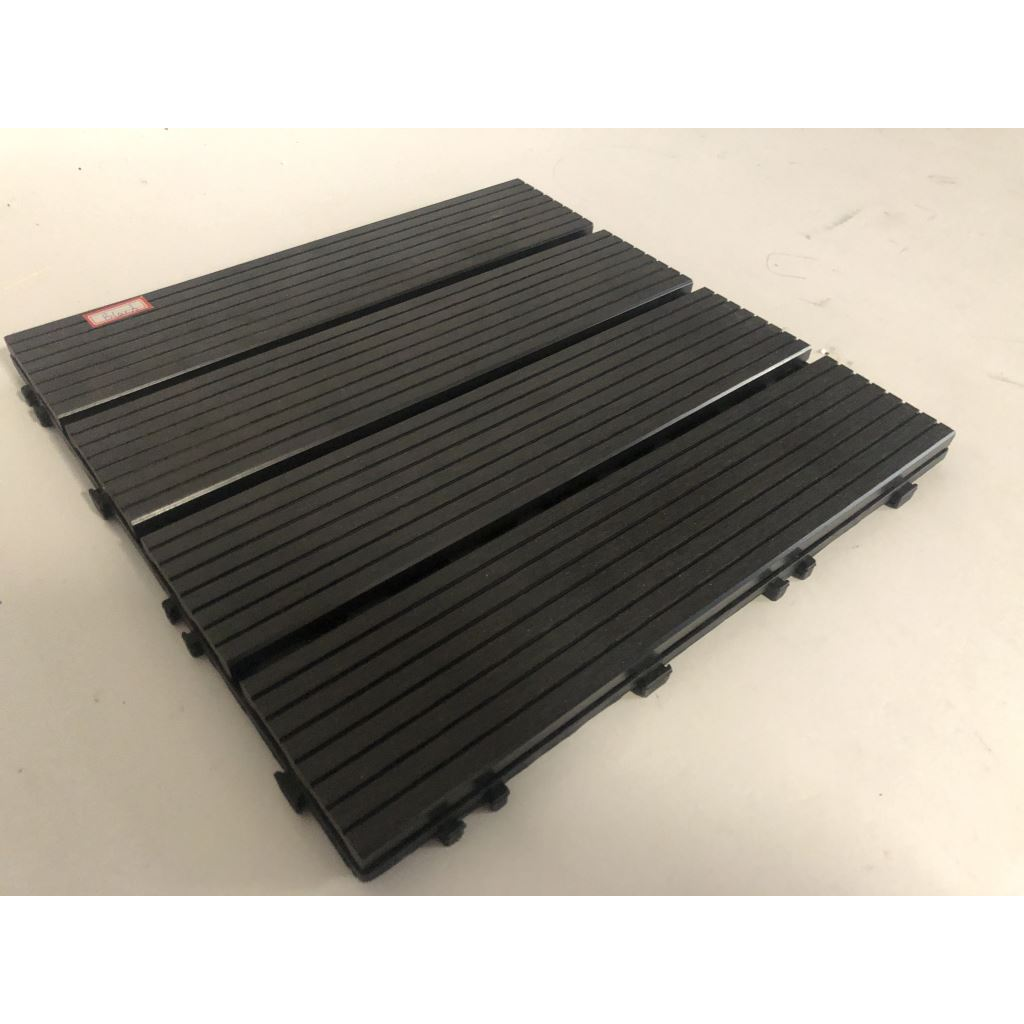 Garden of Eden WPC padlóburkolat fekete 30x30cm, 11db/csomag (11543C) (11543C)