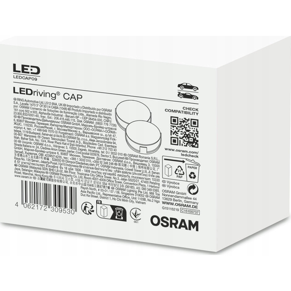 OSRAM Gépjármű lámpafoglalat LEDCAP09 Kivitel (autó világítás) Adapter für Night Breaker H7-LED