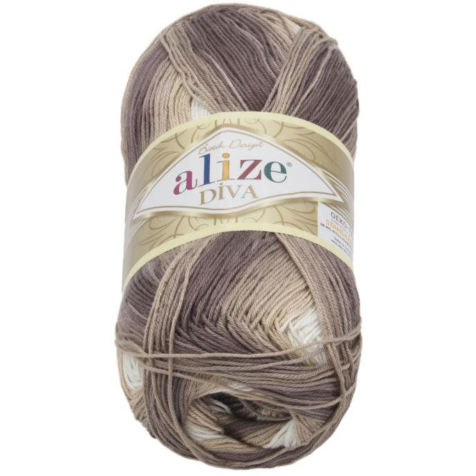 DIVA batik 100 g - 1815 világosbézs, sötétbézs (6849)