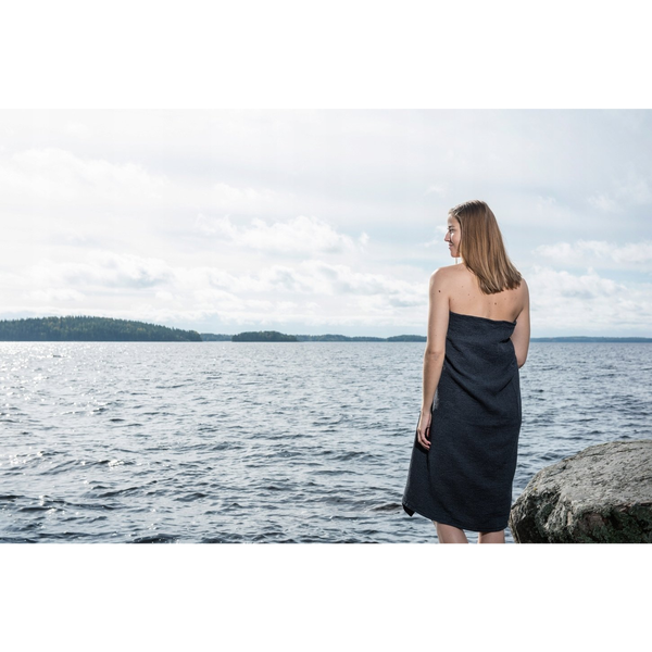 RENTO TOWEL KENNO 90X180CM BLACK/GREY