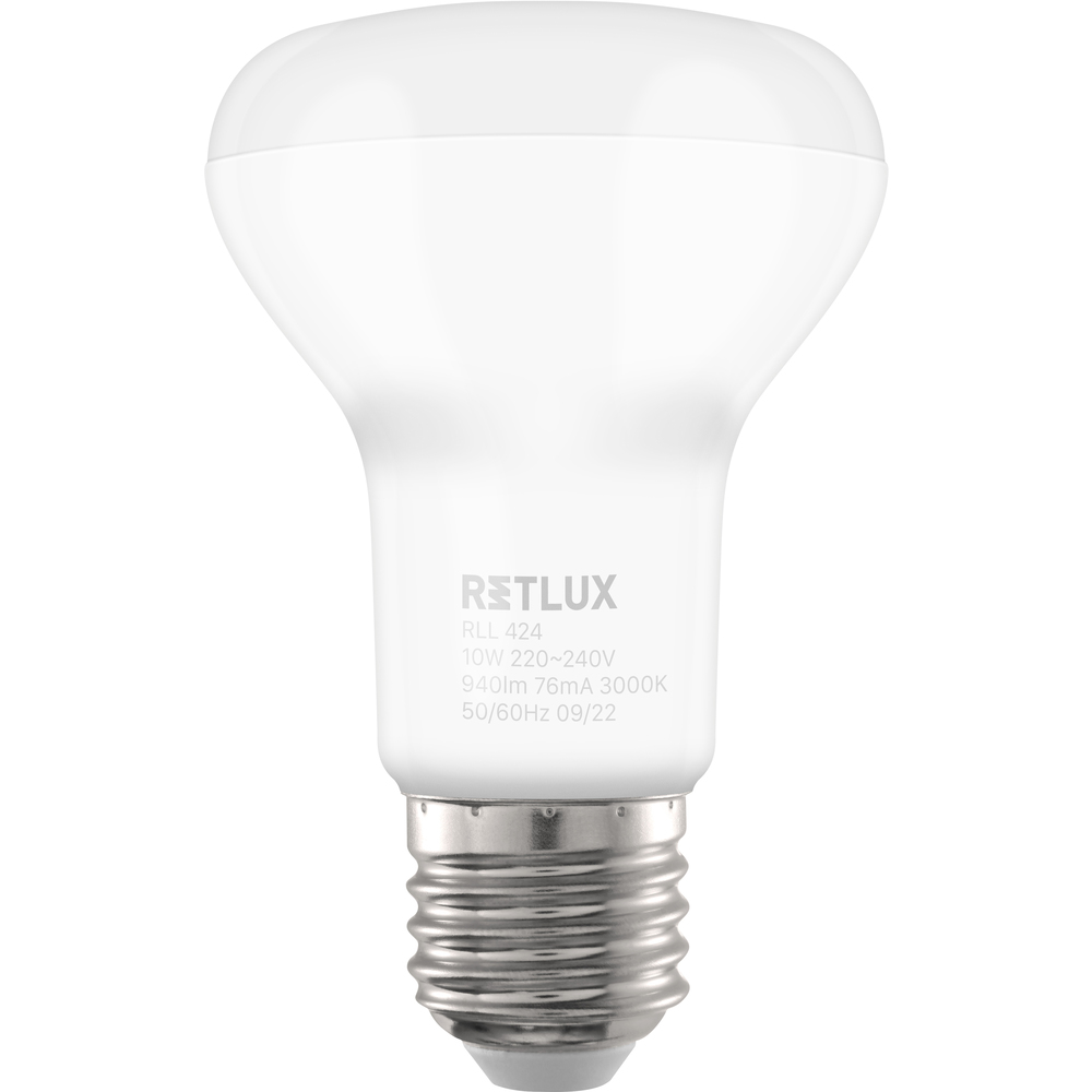 Retlux LED Reflektor izzó 10W 940lm 3000K E27 - Meleg fehér (RLL 424)