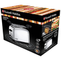 Тостер Russell Hobbs Chester 23310-57, 1200 W, 4 филии, Аксесоар за сандвичи, Инокс/Черен