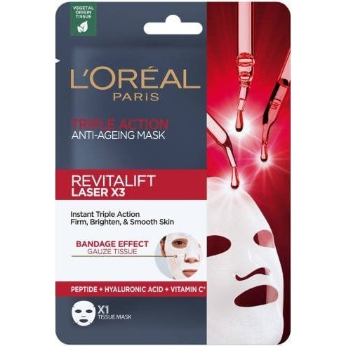 L'ORÉAL PARIS Revitalift Laser X3 Hármas hatású, öregedésgátló arcmaszk 28 g (3600524050931)