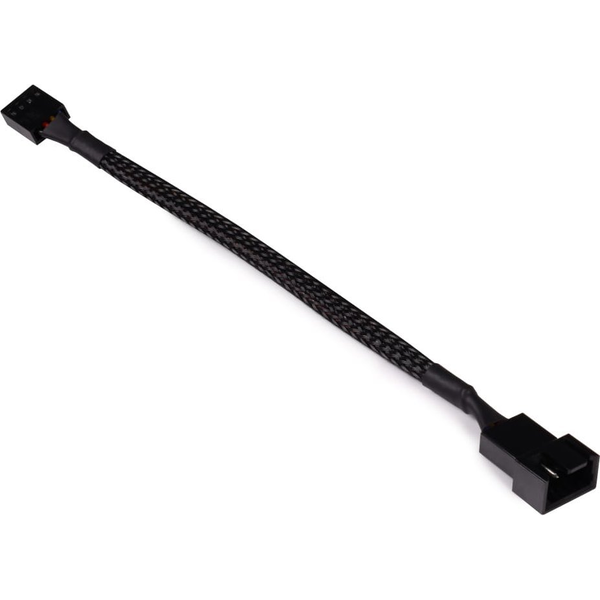 Kabel zasilający Alphacool Alphacool Lüfterkabel 4-Pin auf 4-Pin Verlängerung 15cm - schwarz