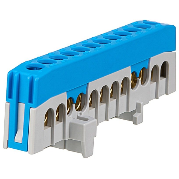 Elektro-Plast Listwa zaciskowa przewodu zerowego 12X16mm2 do montażu na szynie DIN35 690V 63A niebieski 0927-00
