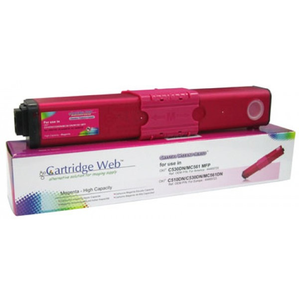 Cartridge Web Utángyártott OKI C510/C530 Toner Magenta 5.000 oldal kapacitás (OKIC530MAFUCW)