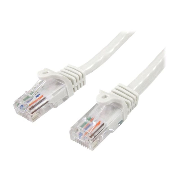 StarTech.com 45PAT3MWH hálózati kábel Fehér 3 M Cat5e U/UTP (UTP)