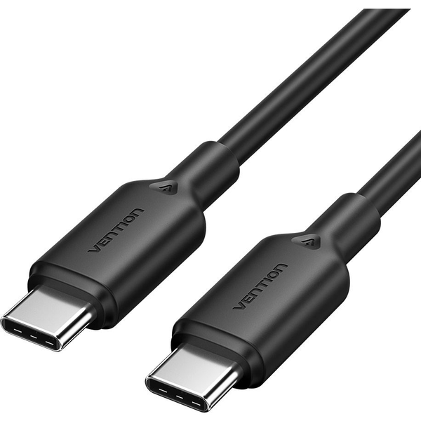 Vention USB 2.0 Type-C Male to Type-C Male 3A Cable 2M Black PVC Type