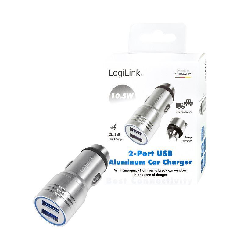 Logilink USB autós töltő (PA0228) (PA0228)