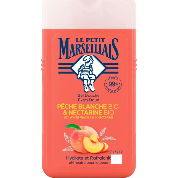 LE PETIT MARSEILLAIS Krémes tusfürdő Fehér barack és Nektarin 250 ml