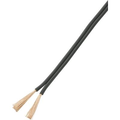 PVC huzal NYFAZ/CCA 2 x 0,75 mm2, fekete, 50 m, Tru Components