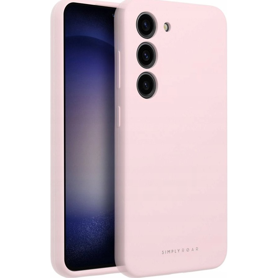 Roar Samsung Galaxy A54 5G prémium szilikon tok velúr béléssel, világos rózsaszín ( )